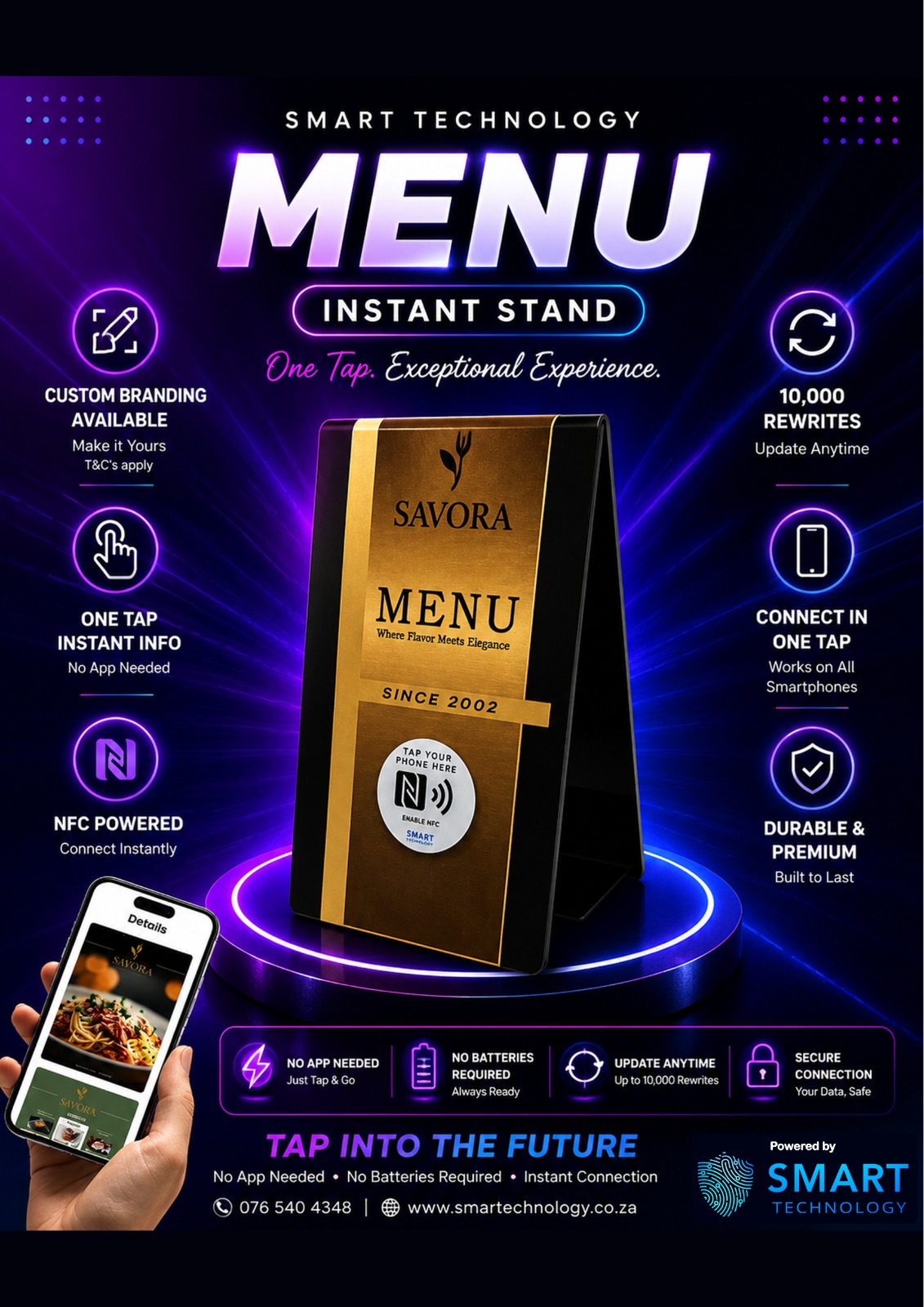 SMART Double Sided Menu