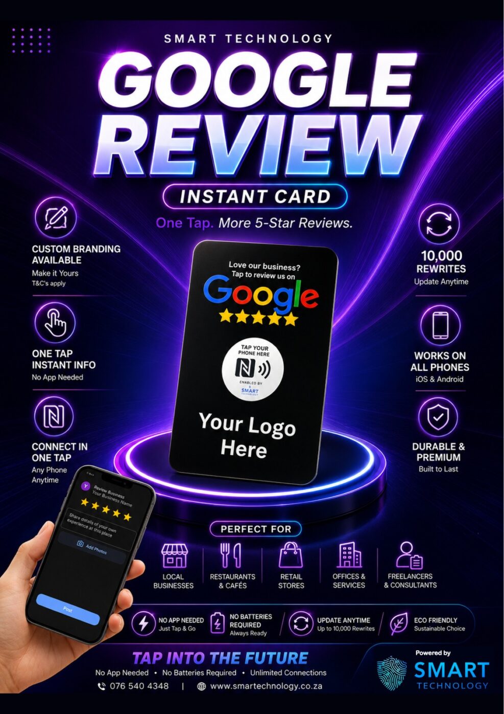 SMART Google Review Card